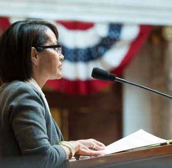 woman speaking to congress