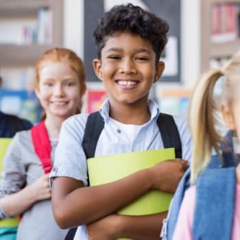 Back to School Kids with Backpacks