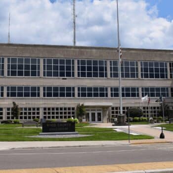 Wood County Courthouse on a sunny day