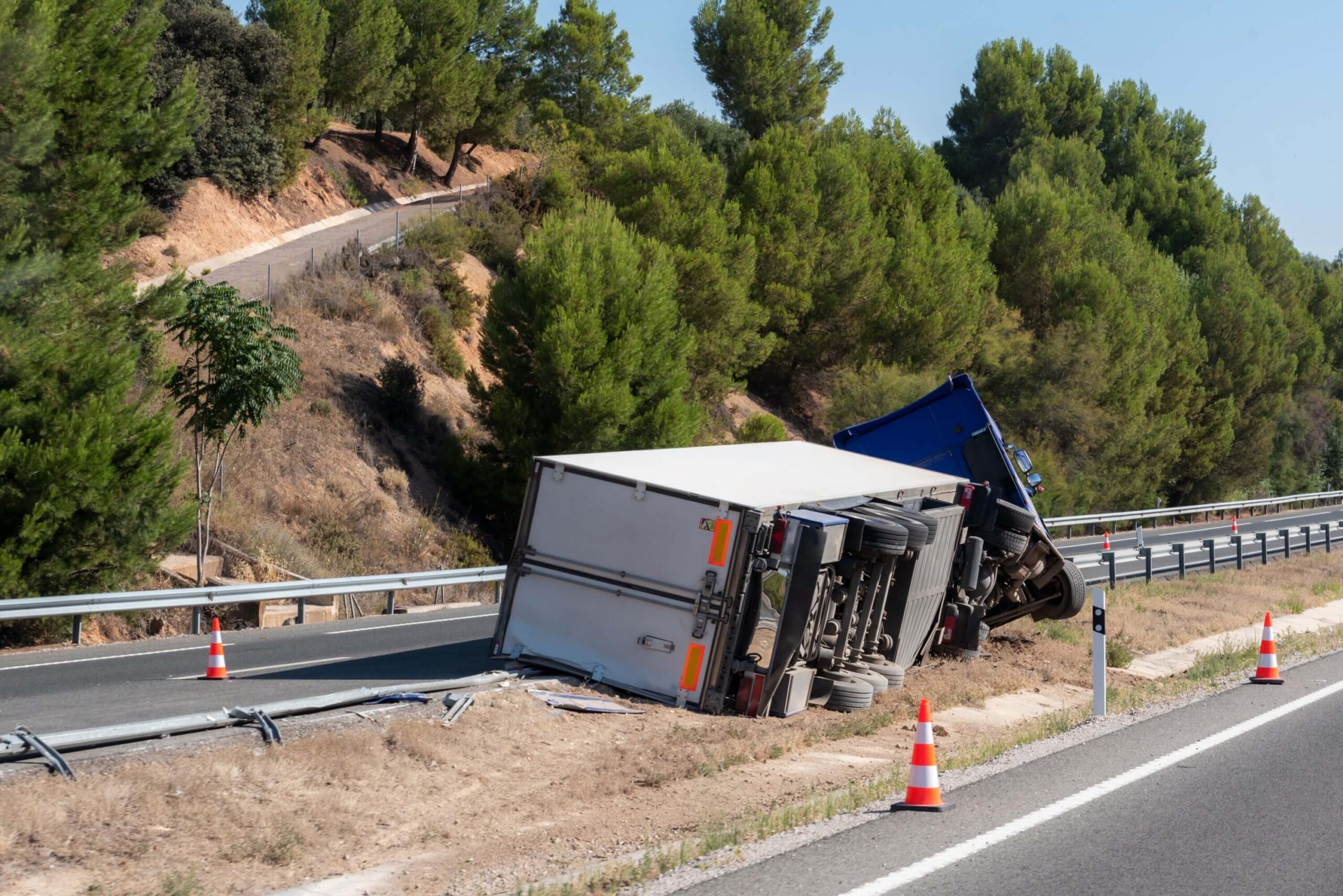 Improperly loaded truck