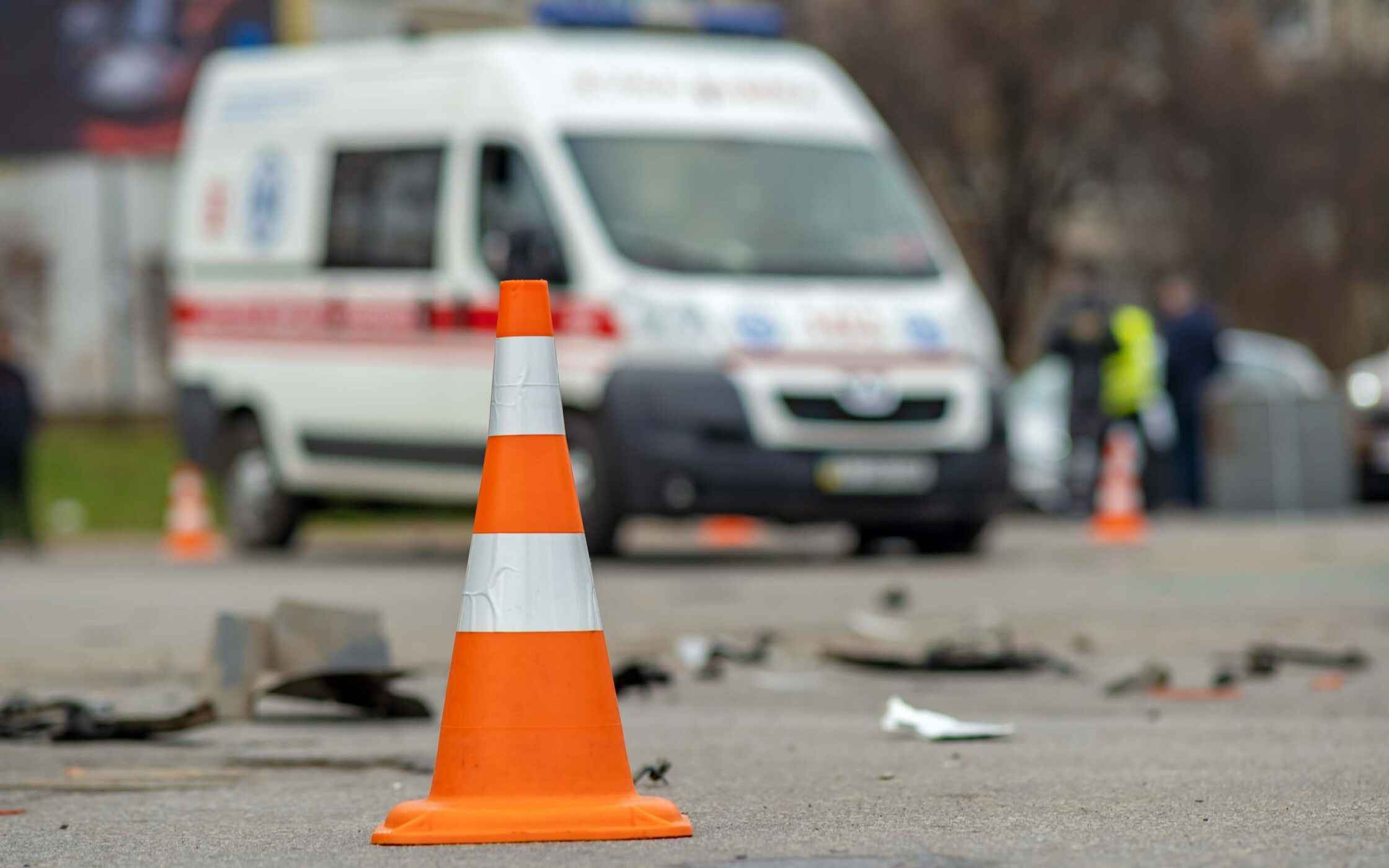 Car accident crash site Car accident crash site